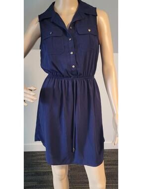 Bebop S Navy Blue Summer Dress Style# ZGKQ-4433-K2, 100% Polyester